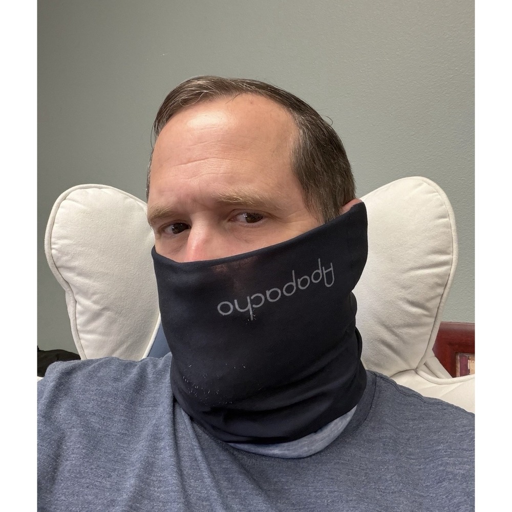 New Apapacho Black Neck Gaiter Face Mask - Thin Lightweight Cooling Sport Scarf